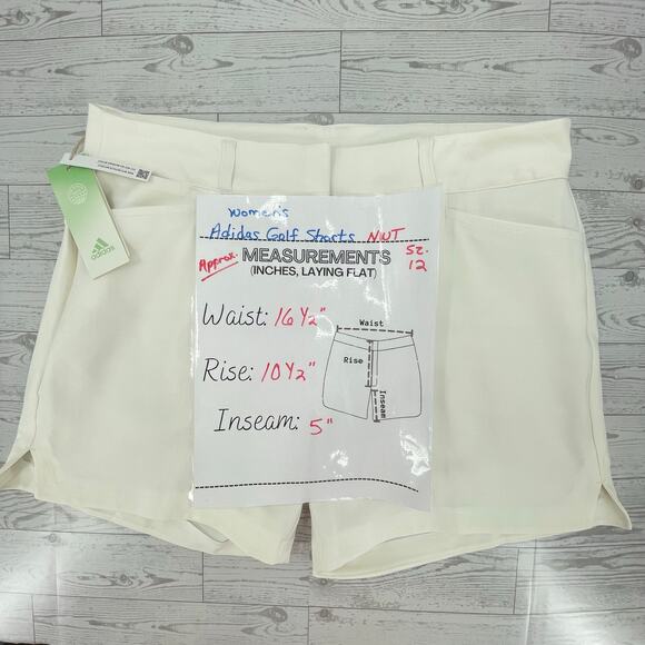 Adidas Women's Primegreen Flat Front Golf Shorts, 5" Inseam NWT, Sz. 12, Tennis - Picture 11 of 11